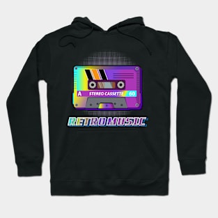 Retro Music Cassette Tape.Music mixtape,Cassette Tape 80s,90s Hoodie